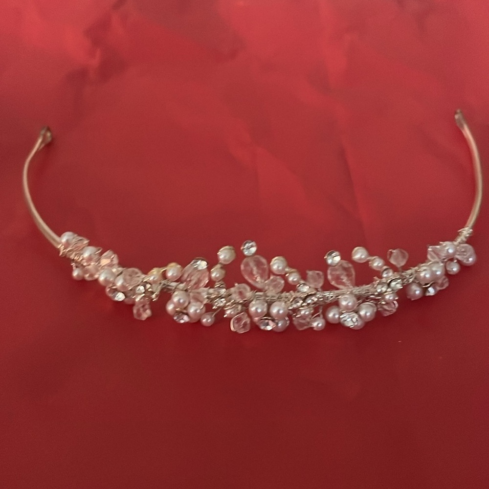 Rhinestone deco tiara, bridal tiara, prom party tiara, princess birthday tiara